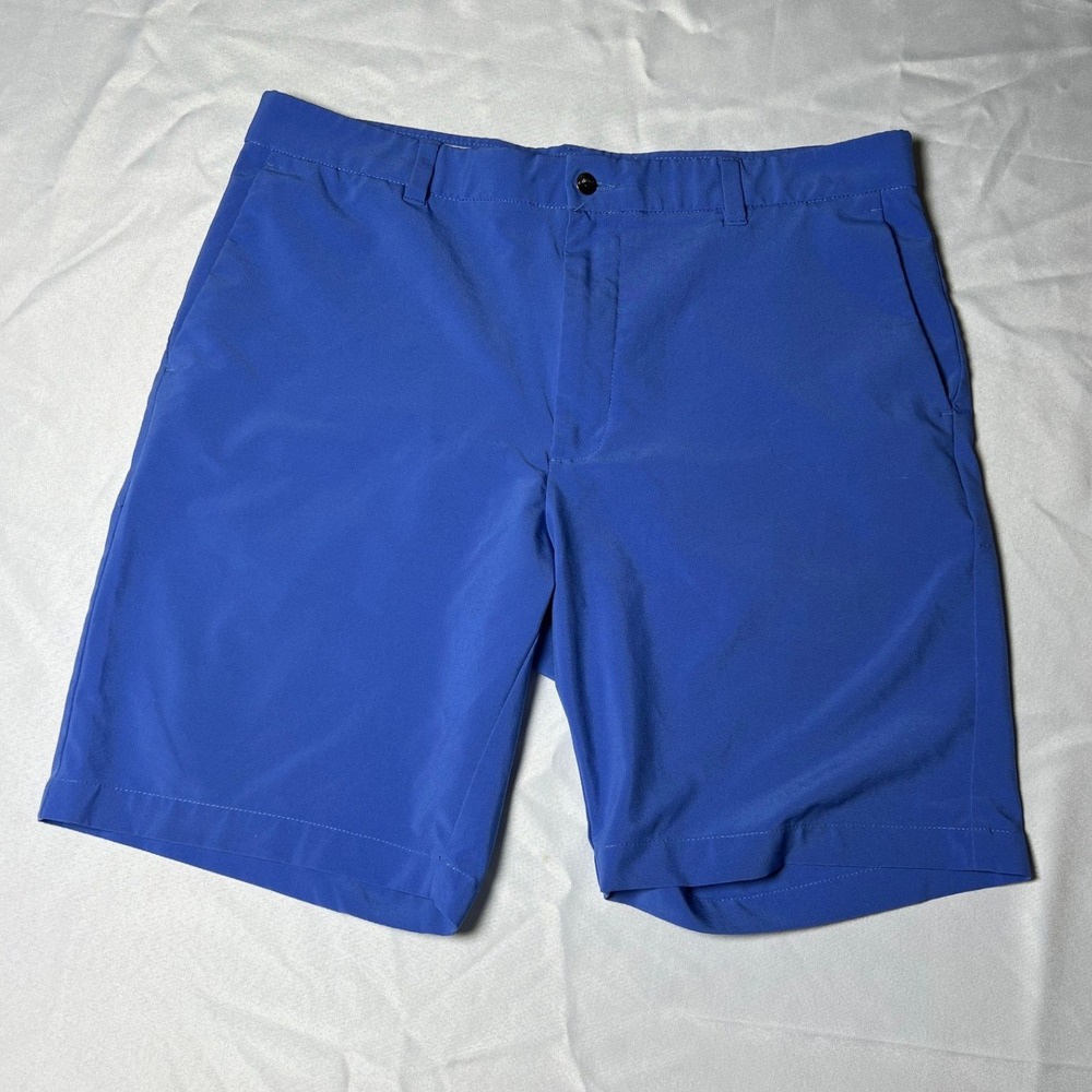 Callaway Mens Golf Shorts Blue Size 36 Performance Stretch Flat Front Activewear